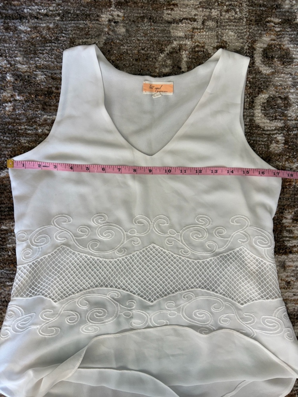 Naked Zebra white blouse size small - Picture 3 of 5